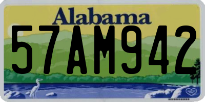 AL license plate 57AM942
