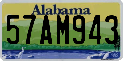 AL license plate 57AM943