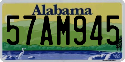 AL license plate 57AM945