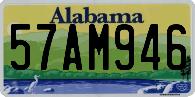 AL license plate 57AM946