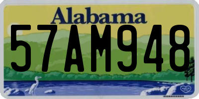 AL license plate 57AM948