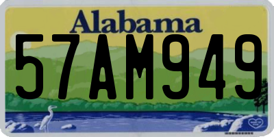 AL license plate 57AM949