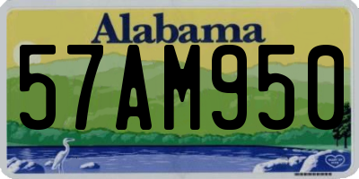 AL license plate 57AM950