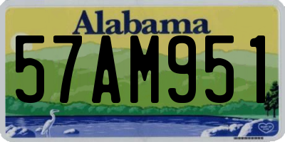 AL license plate 57AM951
