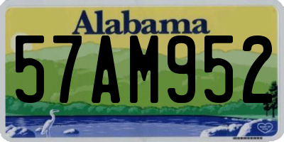 AL license plate 57AM952