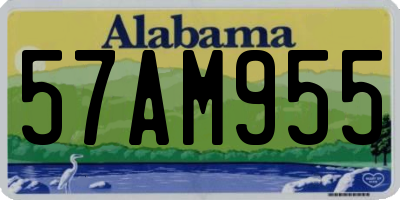 AL license plate 57AM955