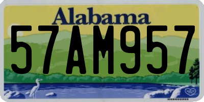 AL license plate 57AM957