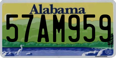 AL license plate 57AM959