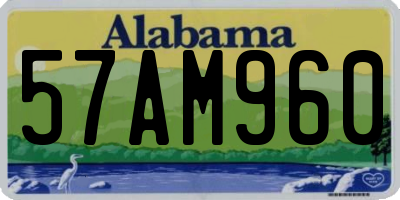 AL license plate 57AM960