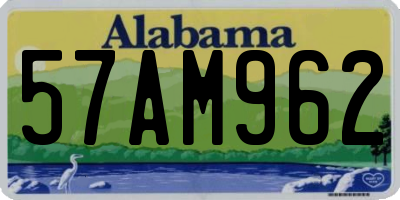AL license plate 57AM962