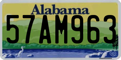 AL license plate 57AM963