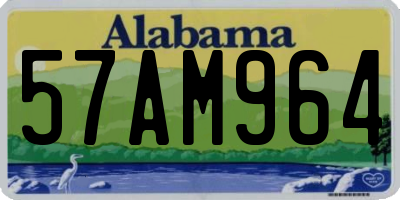 AL license plate 57AM964