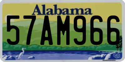 AL license plate 57AM966