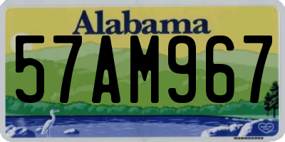 AL license plate 57AM967