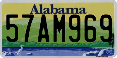AL license plate 57AM969