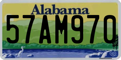 AL license plate 57AM970