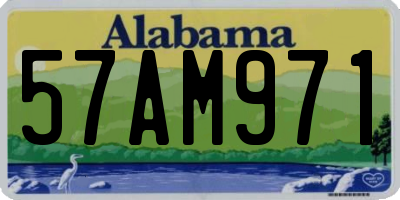 AL license plate 57AM971