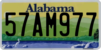 AL license plate 57AM977
