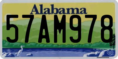AL license plate 57AM978