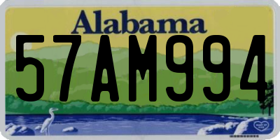 AL license plate 57AM994