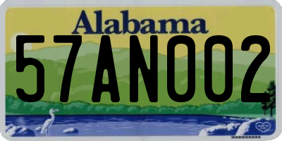 AL license plate 57AN002