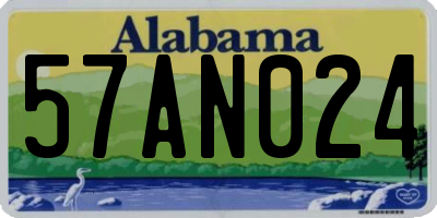 AL license plate 57AN024