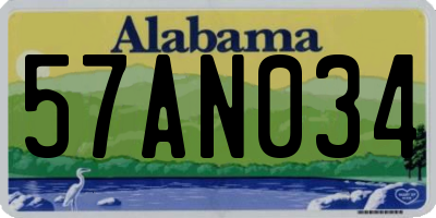 AL license plate 57AN034