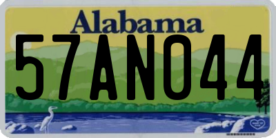AL license plate 57AN044
