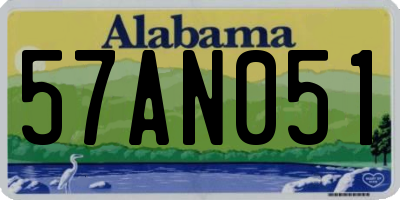 AL license plate 57AN051