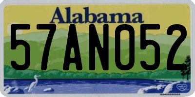 AL license plate 57AN052