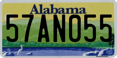 AL license plate 57AN055