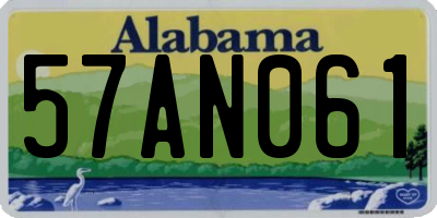 AL license plate 57AN061