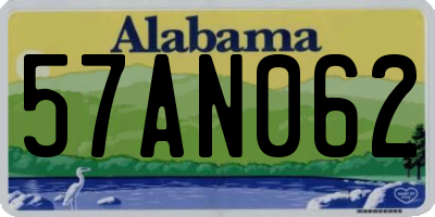 AL license plate 57AN062