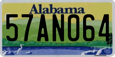 AL license plate 57AN064