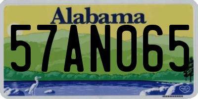 AL license plate 57AN065