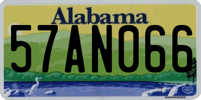 AL license plate 57AN066