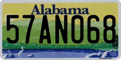 AL license plate 57AN068