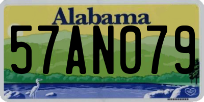 AL license plate 57AN079