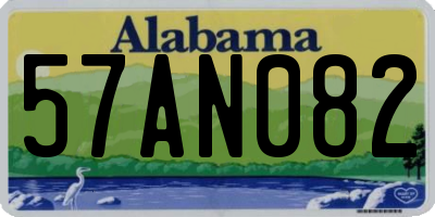 AL license plate 57AN082