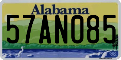 AL license plate 57AN085