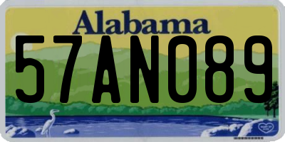 AL license plate 57AN089