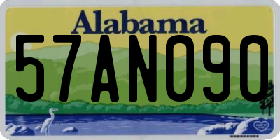 AL license plate 57AN090