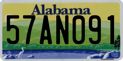 AL license plate 57AN091