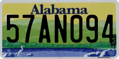 AL license plate 57AN094