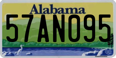 AL license plate 57AN095