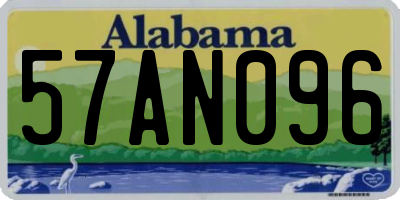 AL license plate 57AN096