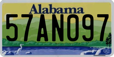 AL license plate 57AN097