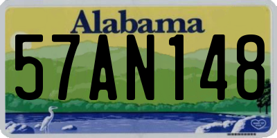 AL license plate 57AN148