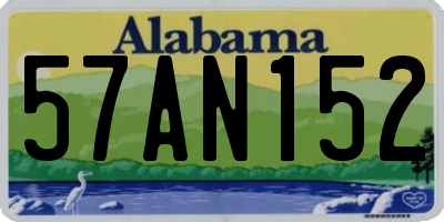 AL license plate 57AN152