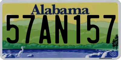 AL license plate 57AN157